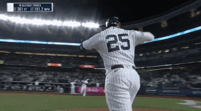 A Baseball Player With The Number 25 On The Back Of His Uniform GIF