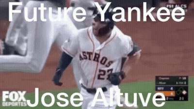 A Baseball Player With The Number 27 On His Jersey Is Running On A Field . GIF