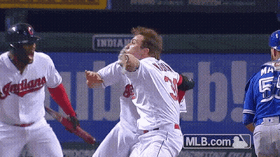 A Baseball Player With The Number 3 On The Back Of His Shirt GIF