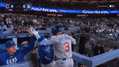 A Baseball Player With The Number 3 On The Back Of His Shirt GIF