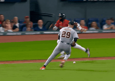 A Baseball Player With The Number 33 On His Jersey GIF
