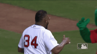 A Baseball Player With The Number 34 On The Back Of His Jersey GIF