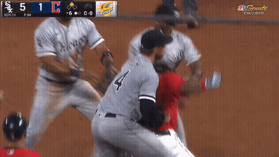 A Baseball Player With The Number 34 On The Back Of His Shirt GIF