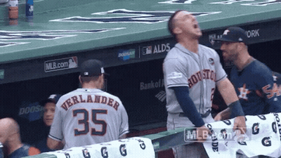 A Baseball Player With The Number 35 On Their Back GIF