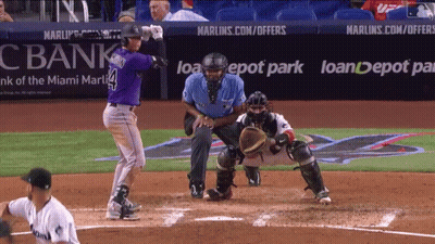 A Baseball Player With The Number 4 On His Back GIF