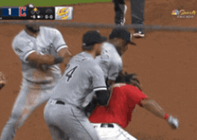 A Baseball Player With The Number 4 On The Back Of His Shirt GIF