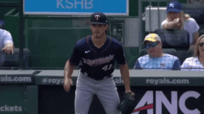 A Baseball Player With The Number 41 On His Uniform GIF