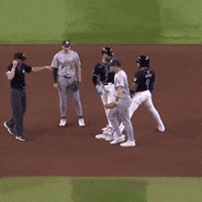 A Baseball Player With The Number 44 On His Back GIF