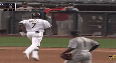 A Baseball Player With The Number 7 On His Back GIF