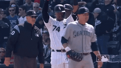 A Baseball Player With The Number 74 On Their Jersey GIF