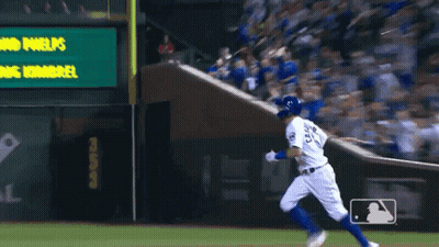 A Baseball Player With The Number 82 On His Jersey Is Running On The Field GIF