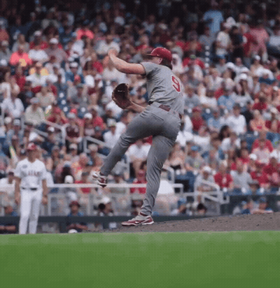 A Baseball Player With The Number 9 On His Back GIF