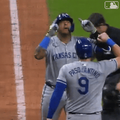 A Baseball Player With The Number 9 On His Jersey GIF