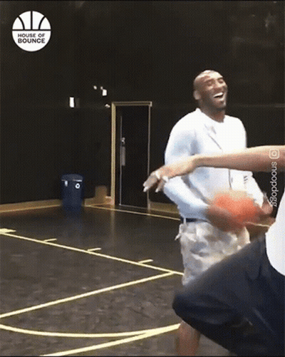 A Basketball Court With The Words Court Of Bounce Written On It GIF