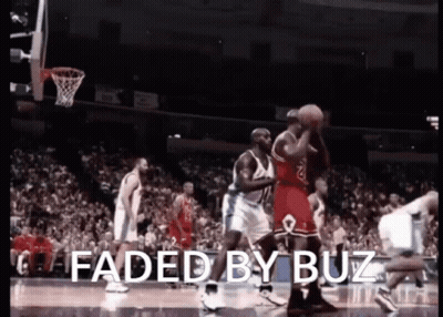 A Basketball Game Being Played With The Words Faded By Buz GIF