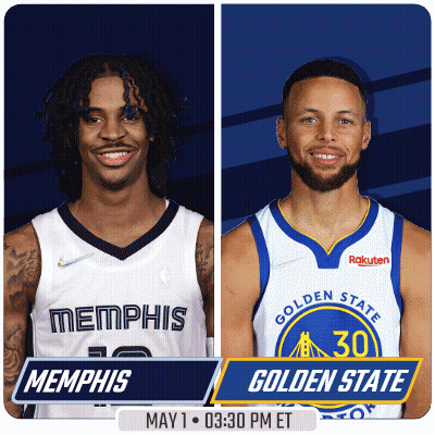 A Basketball Game Between Memphis And Golden State Is Scheduled For May 1St GIF