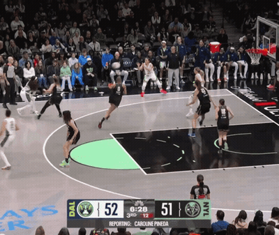 A Basketball Game Between The Dallas Mavericks And The New York Knicks Is Underway GIF