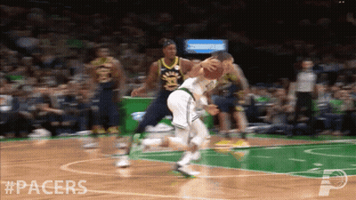A Basketball Game Between The Pacers And The Celtics Is Underway GIF