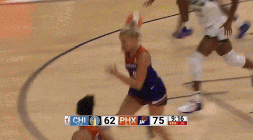 A Basketball Game Between The Phoenix Suns And The Chicago Bulls Is Being Played GIF
