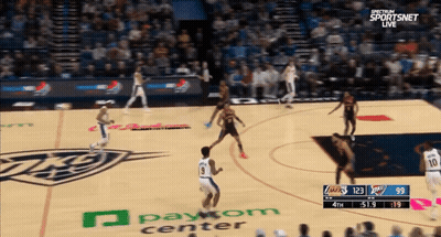 A Basketball Game Is Being Broadcast On Spectrum Sportsnet Live GIF