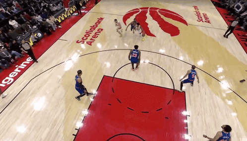A Basketball Game Is Being Played At The Scottsdale Arena GIF