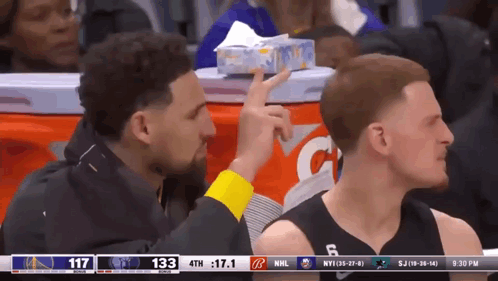 A Basketball Game Is Being Played Between The Golden State Warriors And The Lakers GIF