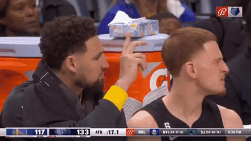 A Basketball Game Is Being Played Between The Golden State Warriors And The Minnesota Grizzlies GIF