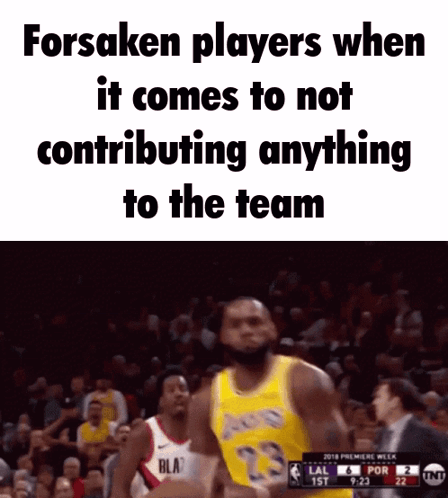 A Basketball Game Is Being Played Between The Lakers And The Portland Trail Blazers GIF