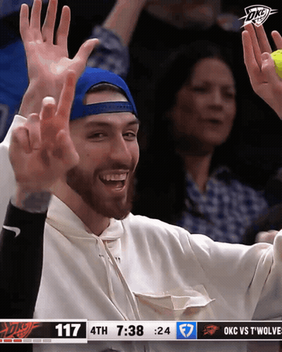 A Basketball Game Is Being Played Between The Okc And The Wolves GIF