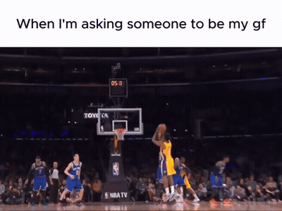 A Basketball Game Is Being Played In Front Of A Crowd With A Toyota Sign On The Basketball Hoop GIF