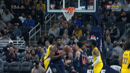 A Basketball Game Is Being Played In Philadelphia GIF