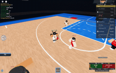 A Basketball Game Is Being Played On A Computer Screen GIF