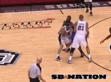 A Basketball Game Is Being Played On A Court With A Sb Nation Logo GIF