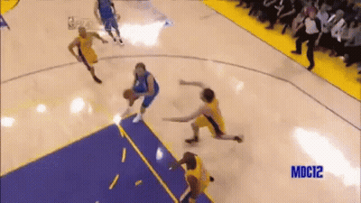 A Basketball Game Is Being Played On A Court With Mdc12 Written On The Bottom GIF