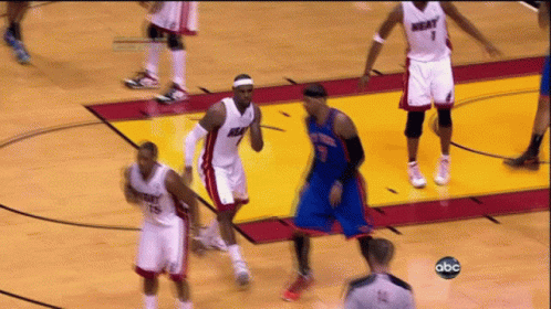 A Basketball Game Is Being Played On Abc GIF