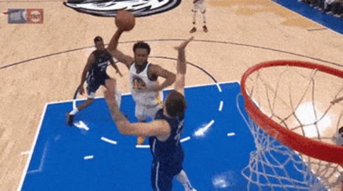 A Basketball Game Is Being Played On Tnt GIF