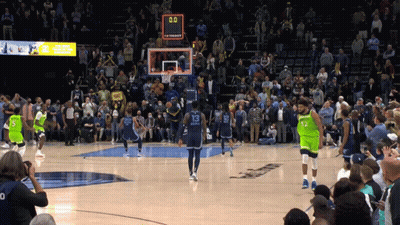 A Basketball Game Is Being Played With A Crowd Watching And The Score Is 0-0 GIF