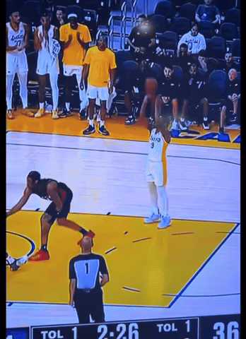 A Basketball Game Is Being Played With A Score Of 2-26 GIF