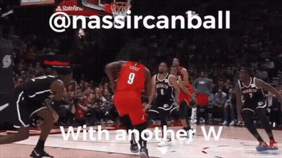 A Basketball Game Is Being Played With The Words " @Nassircanball With Another W " GIF