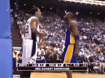 A Basketball Game Is Being Shown On Espn And Abc GIF