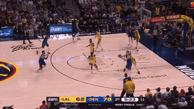 A Basketball Game Is Underway And The Scoreboard Shows The Score As 62 To 78 GIF