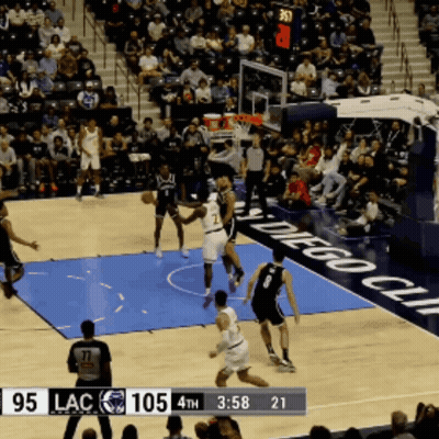 A Basketball Game Is Underway With The Score 95 Lac 105 4Th GIF