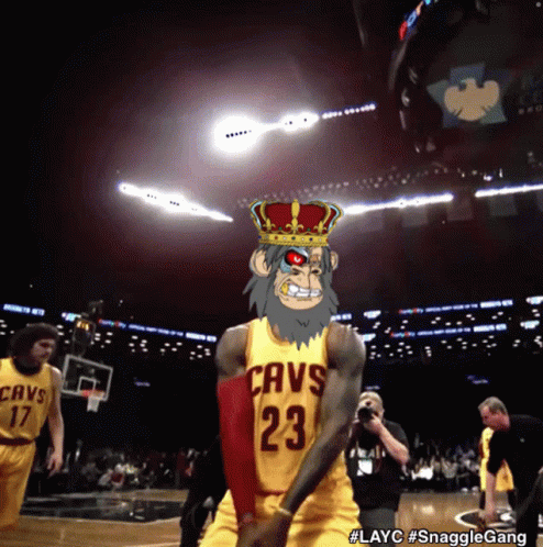 A Basketball Player For The Cavs Is Wearing A Monkey Costume GIF