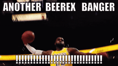 A Basketball Player Is Jumping In The Air With Another Beerex Banger GIF