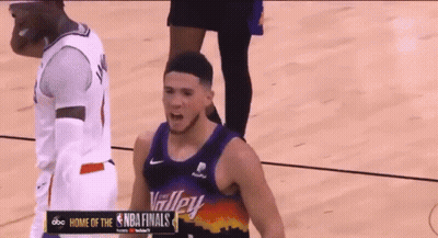 A Basketball Player Named Jackson Is Standing On The Court GIF