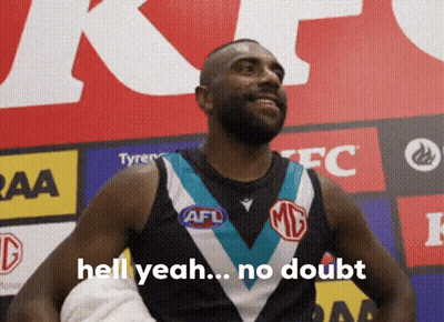 A Basketball Player Says Hell Yeah No Doubt In Front Of A Kfc Sign GIF