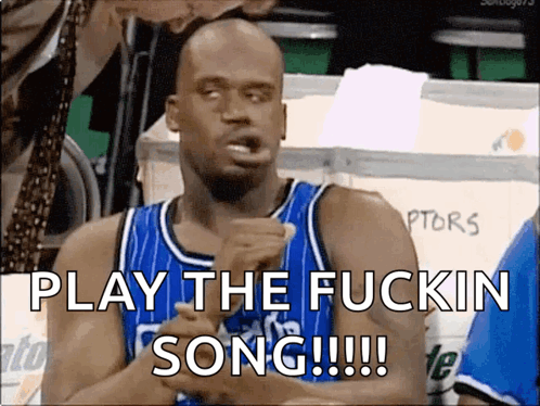 A Basketball Player Says Play The Fuckin Song !!! GIF