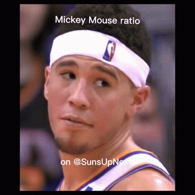 A Basketball Player Wearing A Headband That Says Mickey Mouse Ratio On It GIF