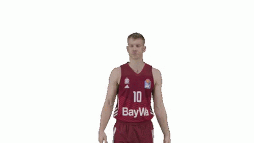 A Basketball Player Wearing A Jersey That Says Baywa On It GIF