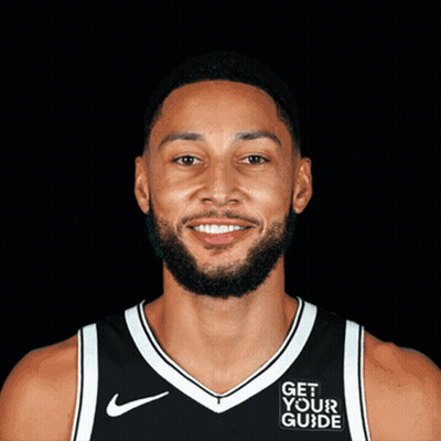 A Basketball Player Wearing A Jersey That Says Get Your Guide On It GIF